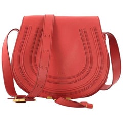 Used Chloe Marcie Crossbody Bag Leather Medium