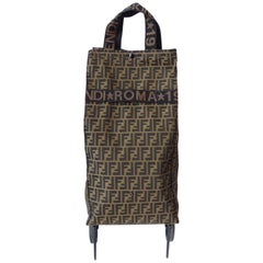 Vintage 1980s Fendi Zucca Monogram  "Jolly Trailer" Luggage