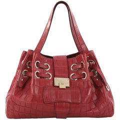 Jimmy Choo Ramona Hobo Crocodile