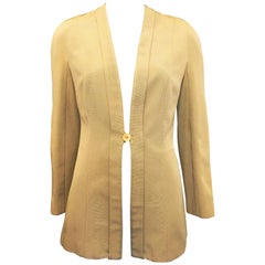 Vintage Giorgio Armani Beige Single Button Blazer