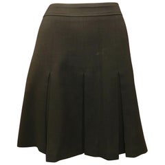 1980s Kenzo Studio Black Pleated Mini Skirt