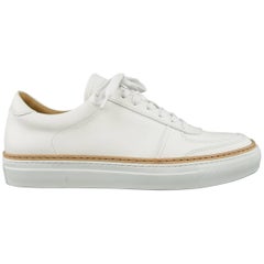 Men's II VIII VIII Size 8 White Leather No. 288 Low Top Sneakers
