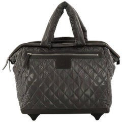 Chanel Coco Cocoon Quilted Case Trolley Black Luggage at 1stDibs