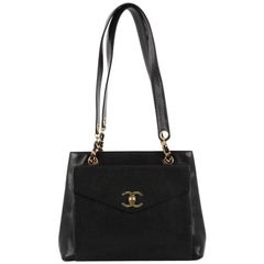 Chanel Vintage Front Pocket Tote Caviar Large