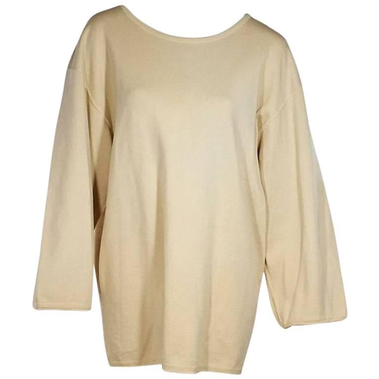 Cream Vintage Alaia Oversized Wool Sweater