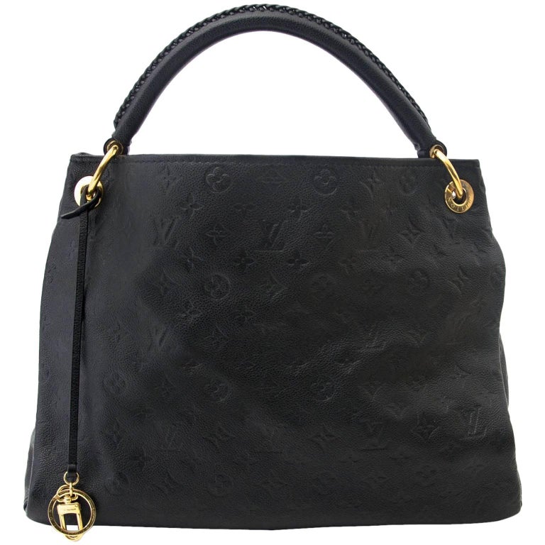 louis vuitton artsy mm black leather Louis Vuitton Black Leather Artsy MM at 1stdibs