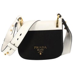 Prada Pionniere Saddle Crossbody Bag City Calfskin Small