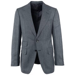  Tom Ford Mens Charcoal Grey Brown Wool Blend Shelton Suit 