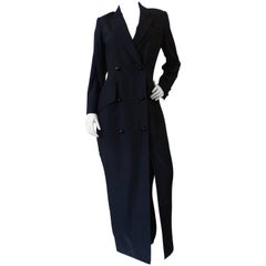 Zang Toi Double Breasted Coat Dress