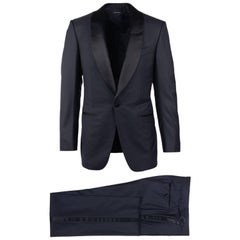 Tom Ford Black Wool Shawl Lapel Windsor Two Piece Tuxedo Suit