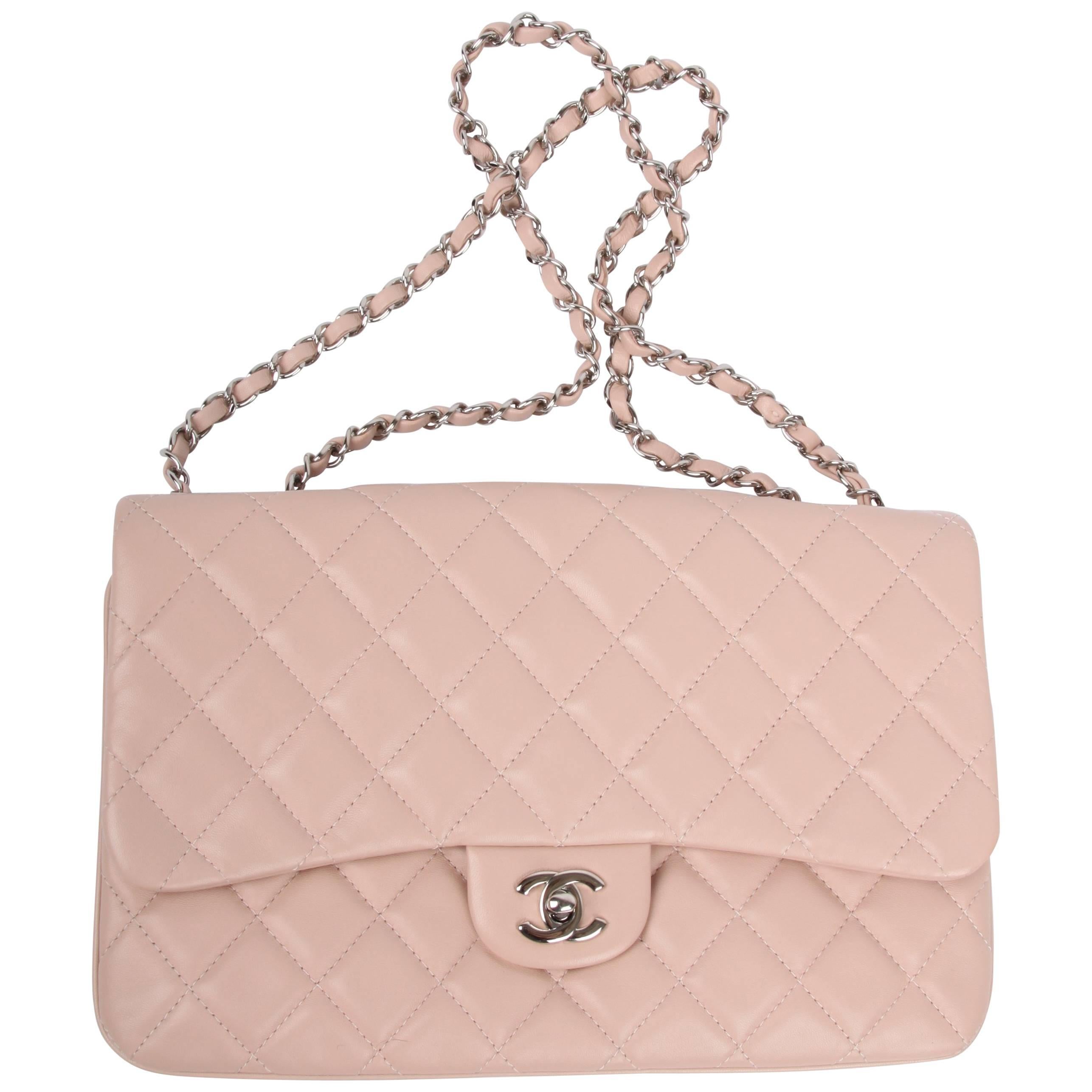 Chanel Classic Flap Bag Jumbo 3 - dusty pink For Sale