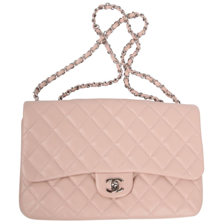 pink chanel jumbo flap