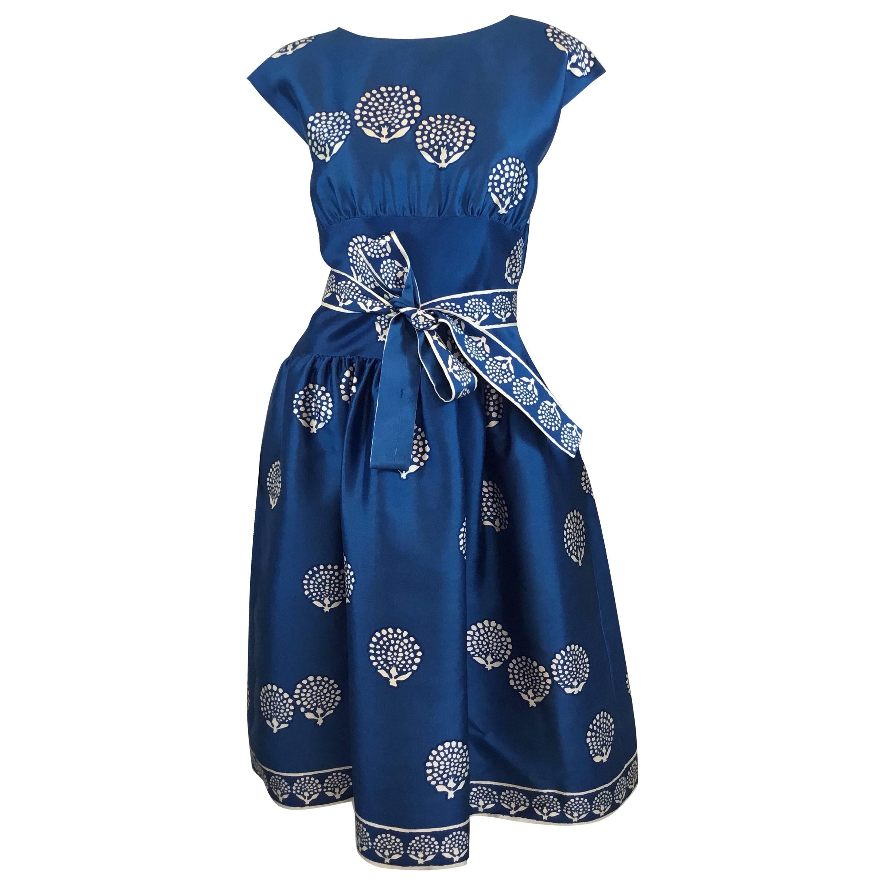 Norman Norell 1950s' Silk Dress