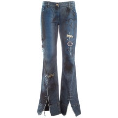 Dolce & Gabbana waxed denim "punk" jeans, S / S 2001