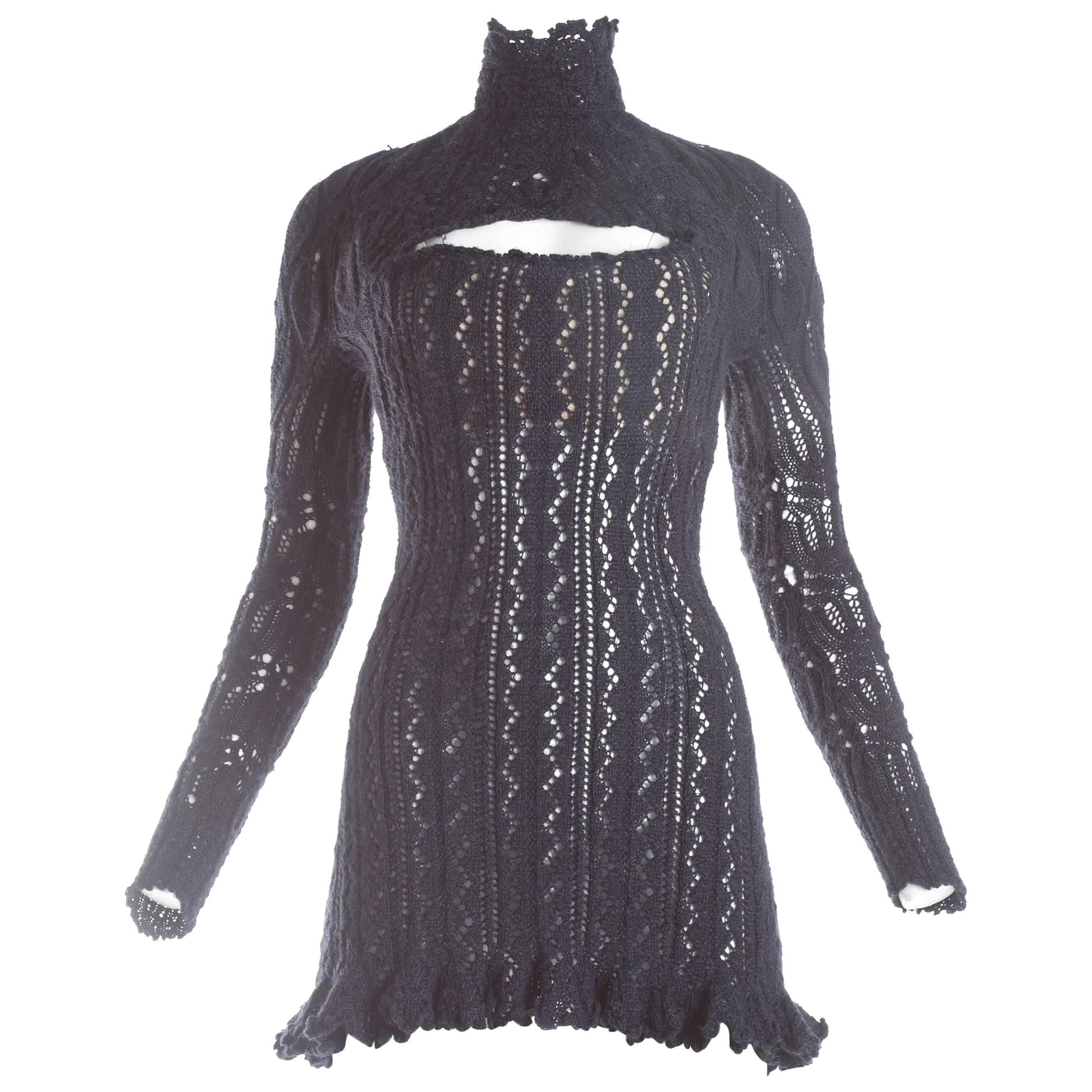 Vivienne Westwood knitted mini dress with internal corset, A / W 1993
