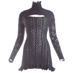 Vintage Vivienne Westwood knitted mini dress with internal corset, A / W 1993