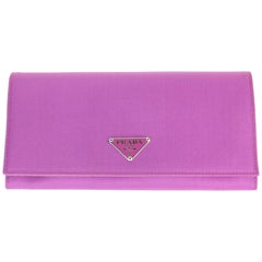 Prada Purple Polyester Wallet 