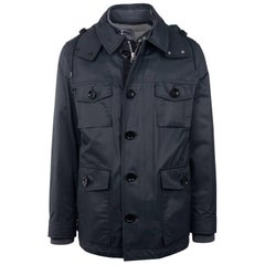 Tom Ford Blue Cotton Blend Detachable Sweater Utility Jacket Sz 48/38~RTL $4190