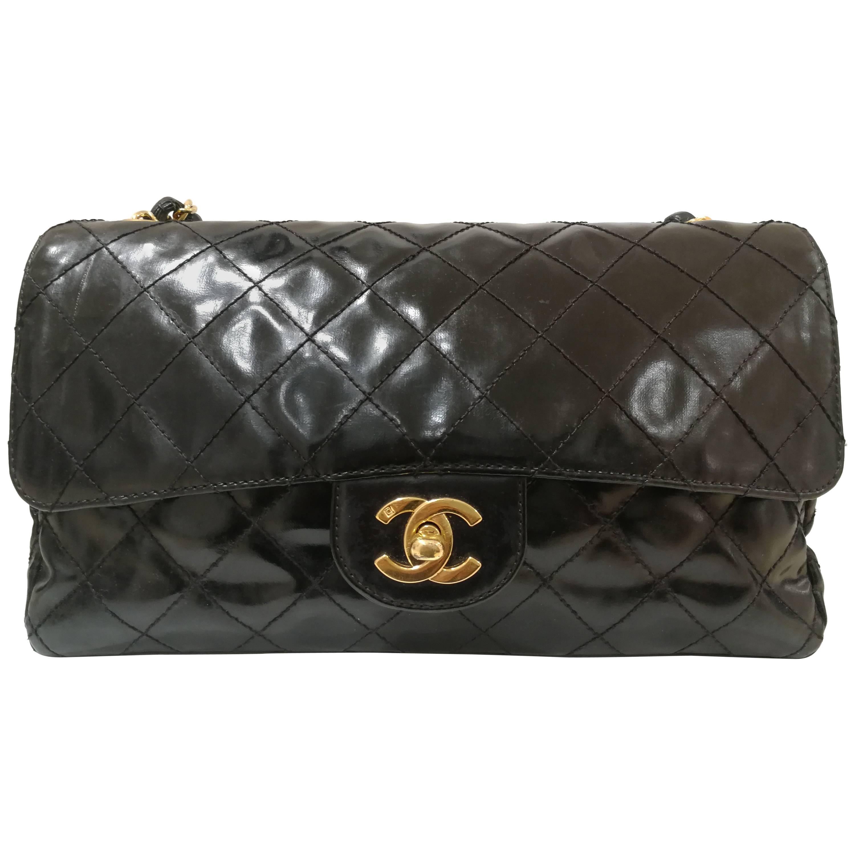 1997 Limited Edition Chanel Black 2.55 Gold tone Hardware Bag