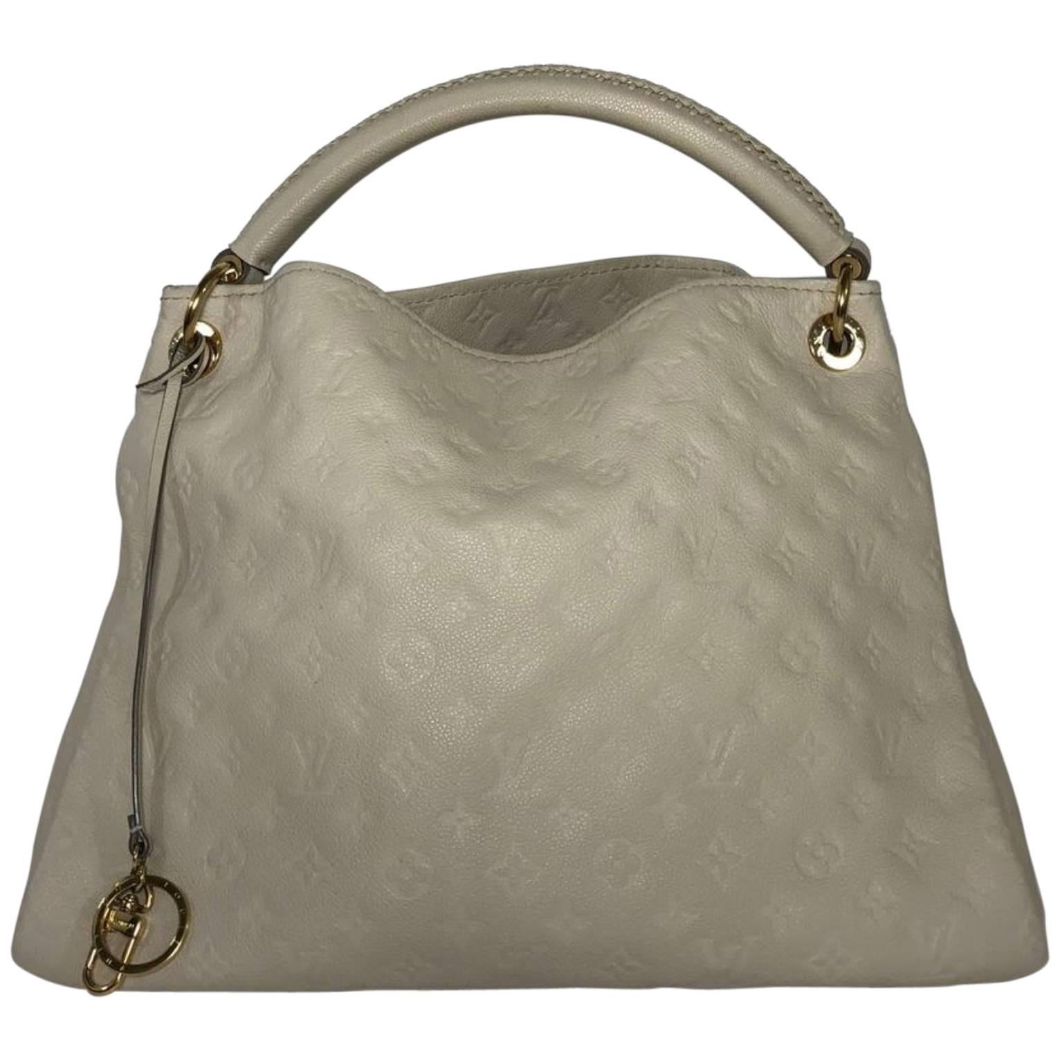 Louis Vuitton Empriente Artsy MM in Neige Hobo Bag For Sale