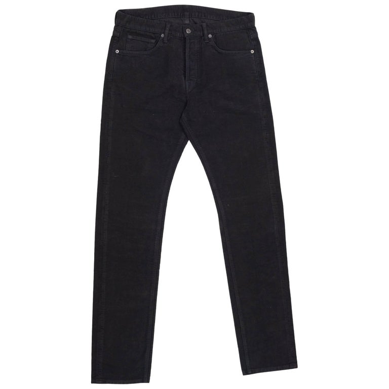 Iconic Tom Ford for Gucci Spring Summer 1999 feather denim jeans at 1stdibs