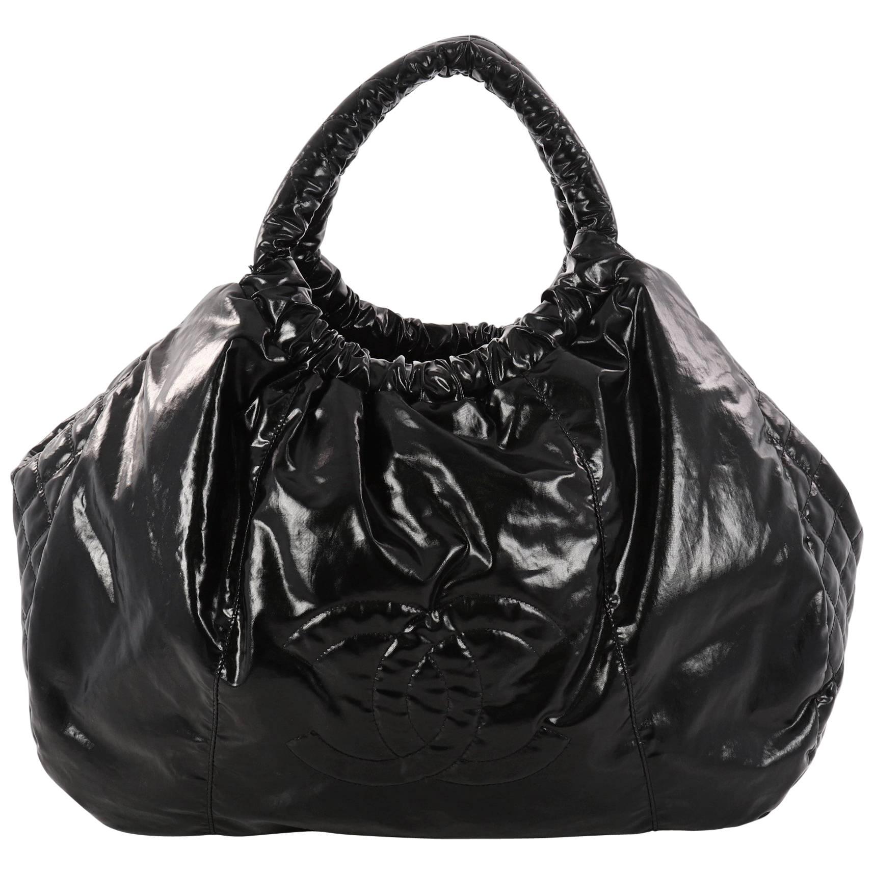 Chanel CC Ring Handle Bag Vinyl Large