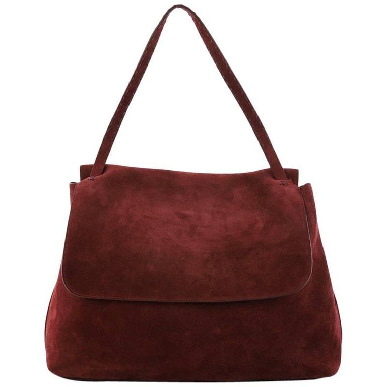 The Row Top Handle 14 Bag Suede Medium at 1stDibs | the row top handle 14
