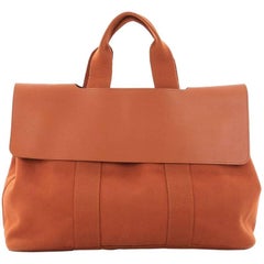 Hermes Valparaiso Handbag Toile and Leather MM