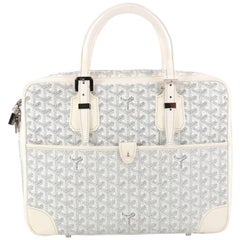 GOYARD Goyardine Small Ambassade Briefcase Sky Blue 136809