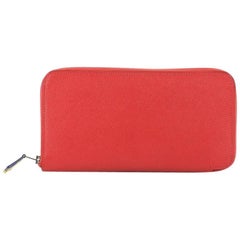 Hermes Azap Zip Around Wallet Silk'in Epsom Long