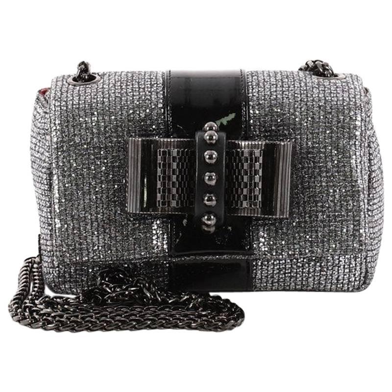 Christian Louboutin Sweet Charity Crossbody Bag Glitter Leather Mini