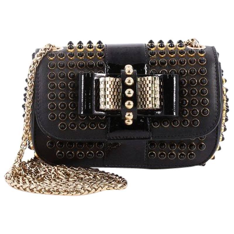 Christian Louboutin Sweet Charity Crossbody Bag Spiked Leather Mini