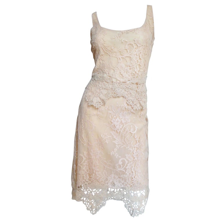 Valentino Silk Lace Skirt and Top For Sale at 1stDibs | valentino lace ...