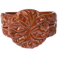 Bakelite Carved Bracelet