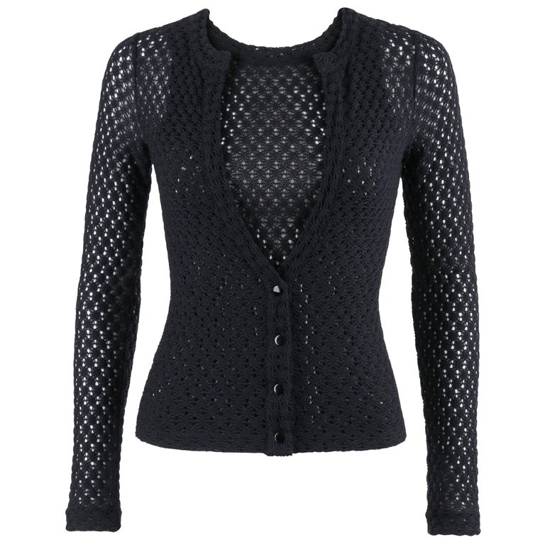 MISSONI A/W 2011 2 Piece Crochet Knit "Alena" Cardigan "Alissa" Top