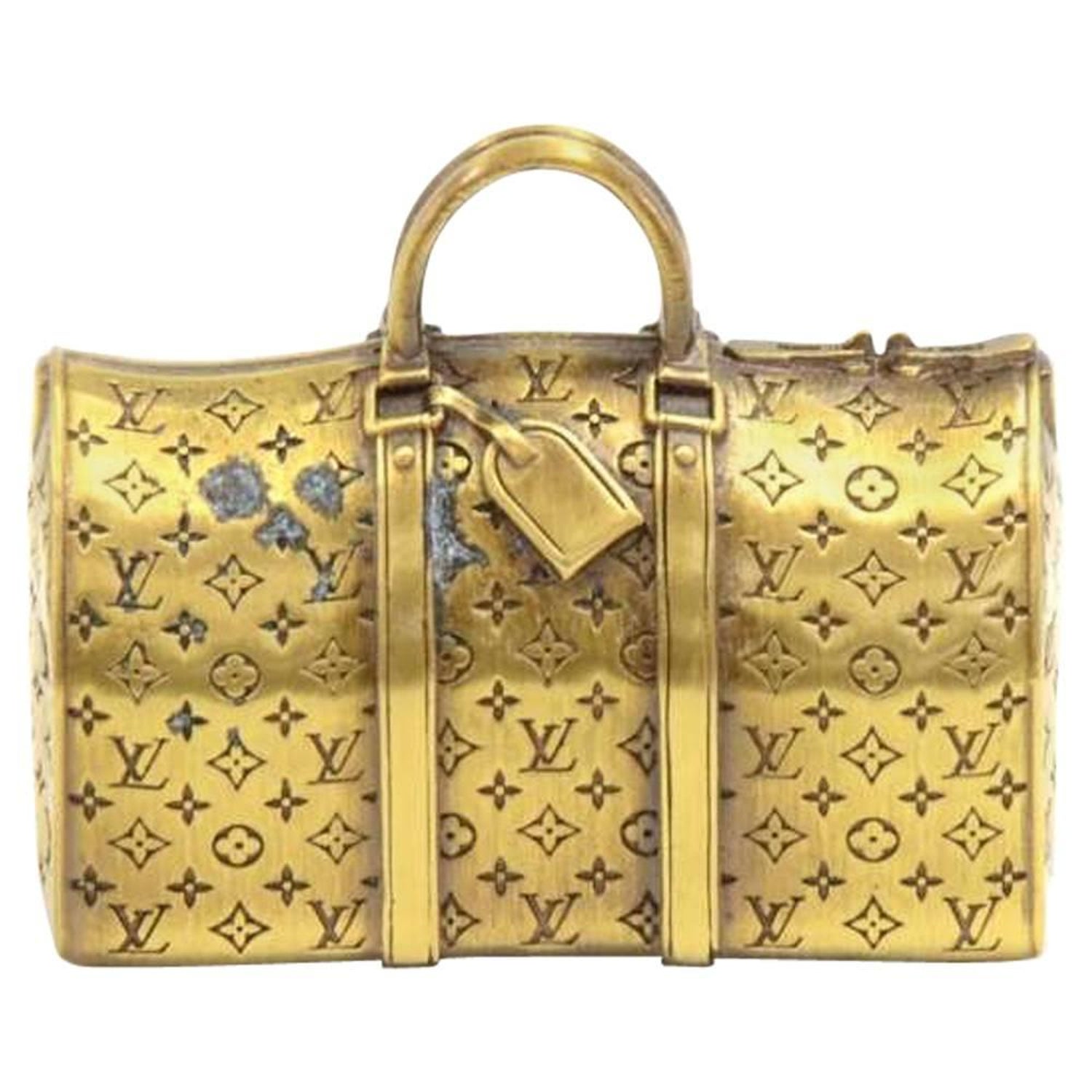 Louis Vuitton, Accessories, Louis Vuitton Crystal Trunk Paper Weight  Glass Vip Only Clear Lv Auth 35993