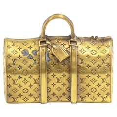 Louis Vuitton Gold Keepall Paperweight-VIP Limited Collectible For