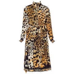 Vintage Leopard Print Leonard French Jersey Dress