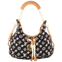 Louis Vuitton Bulles Handbag Monogram Nylon MM 
