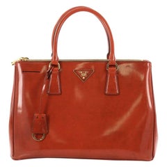 Prada Double Zip Lux Tote Spazzolato Leather Medium