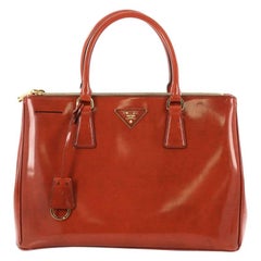 Prada Double Zip Lux Tote Spazzolato Leather Medium