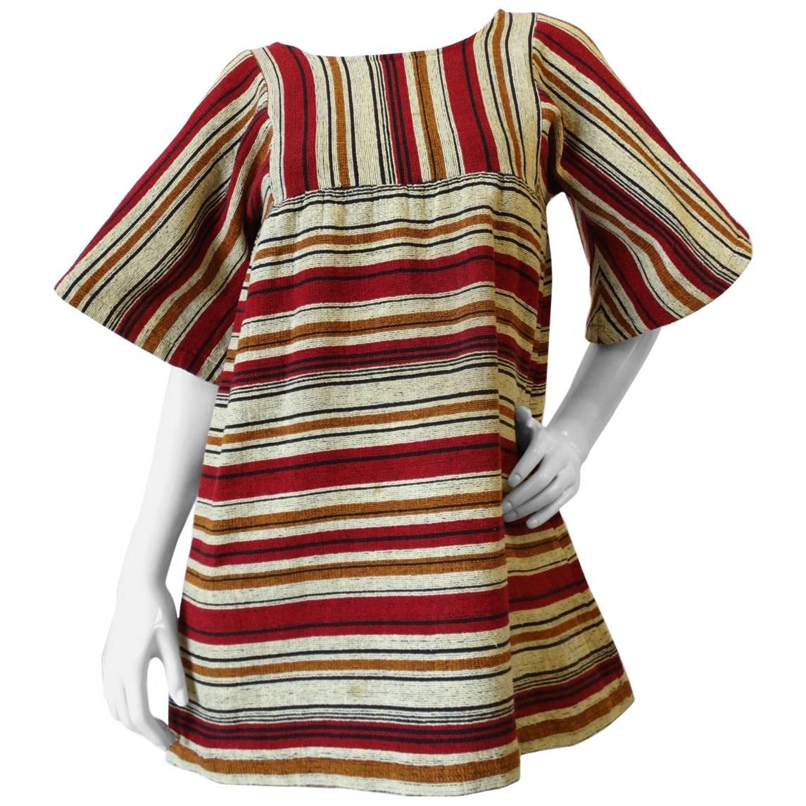 Rikma Striped Bell Sleeve Blouse, 1970s 
