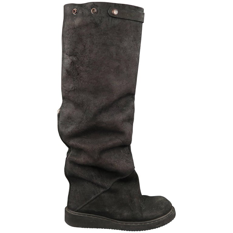 rick owens high boots