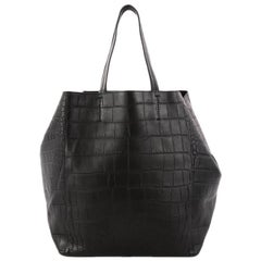 Celine Phantom Crocodile Embossed Leather Small Cabas Tote