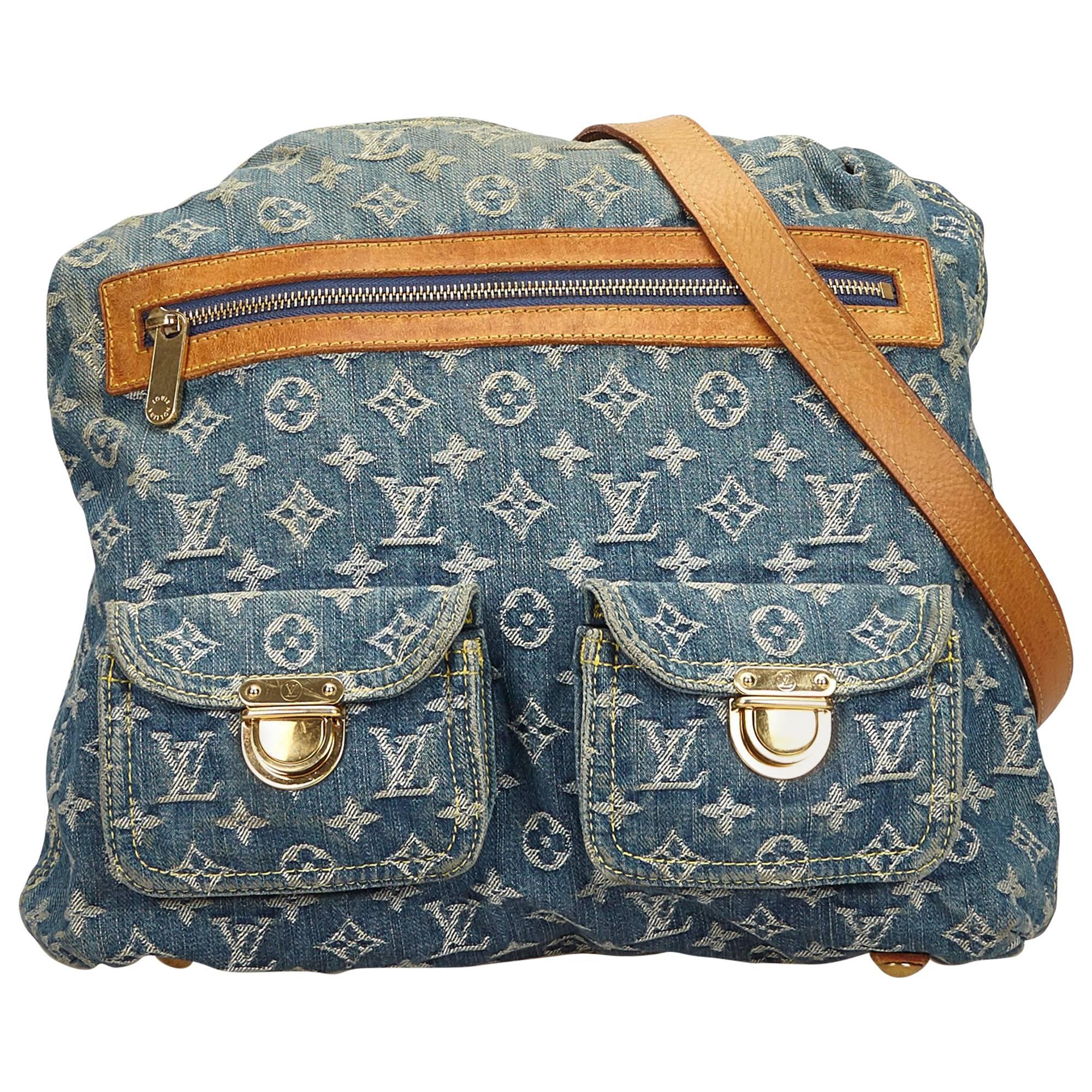 Louis Vuitton Denim Monogram Denim Baggy GM