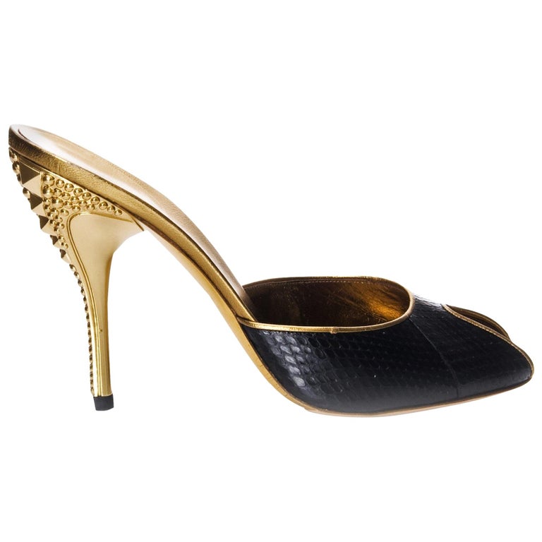gucci mules with heel