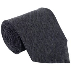 Tom Ford Men's Dark Brown Woven Diagonal Silk Blend 4 Inch Tie 
