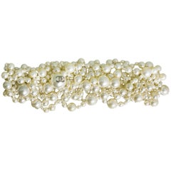 Chanel 2013 Ivory Faux Pearl Bubble Choker Necklace