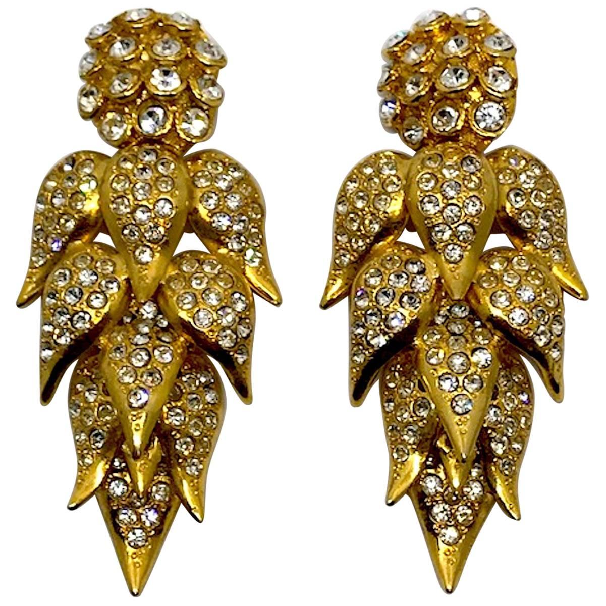 De Liguoro large earrings from Actress Elsa Martinelli's personal collection