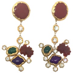 De Liguoro pendant earrings from Actress Elsa Martinelli's personal collection